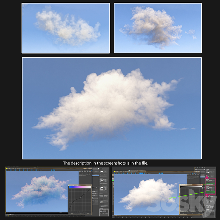 clouds - 3D Volumetric cloud 3D Model