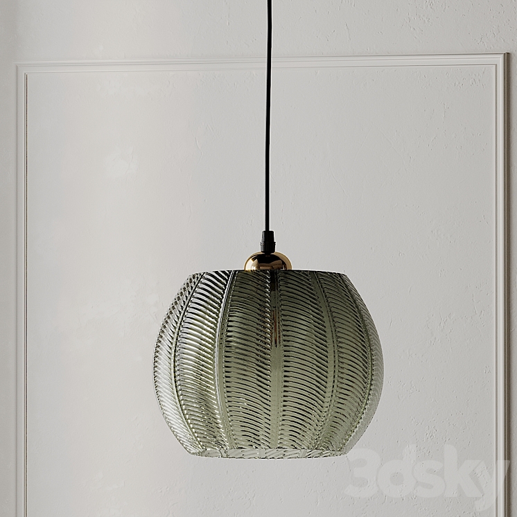 Louis Green Glass Pendant Light from Beaumonde 3DS Max - thumbnail 2