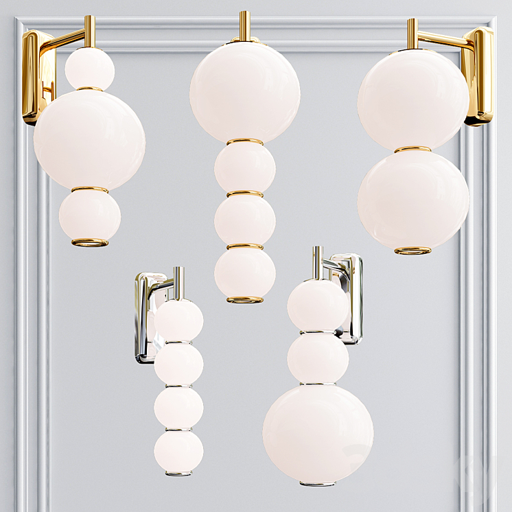Collection pearls wall lamp 3DS Max - thumbnail 1