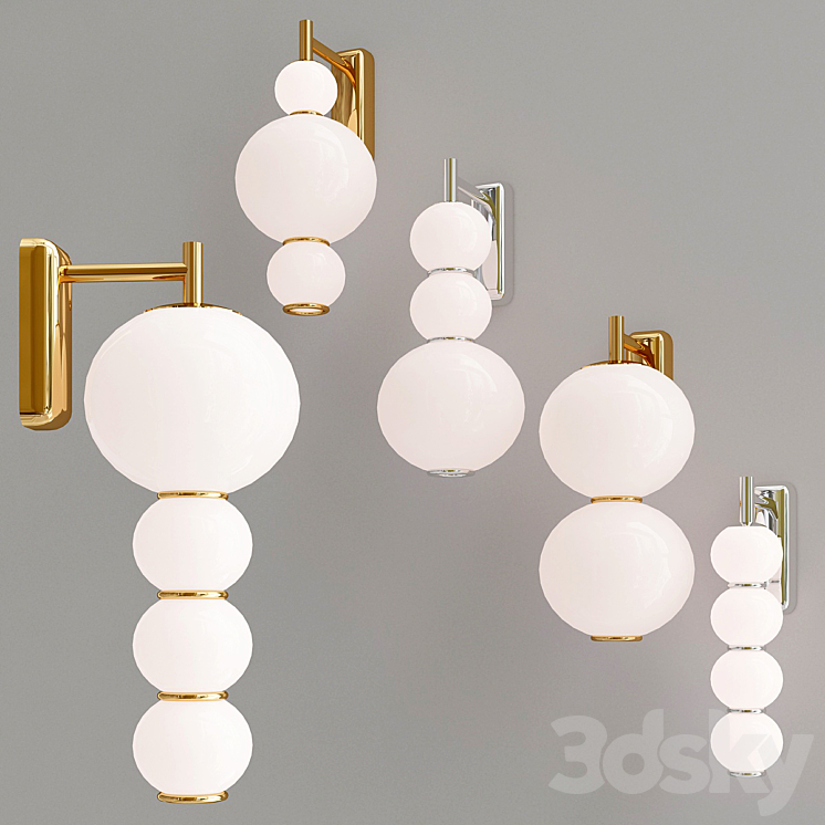 Collection pearls wall lamp 3DS Max - thumbnail 2