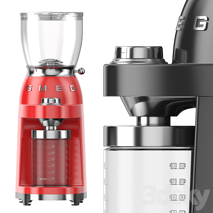 Coffee grinder Smeg CGF01 3DS Max - thumbnail 1