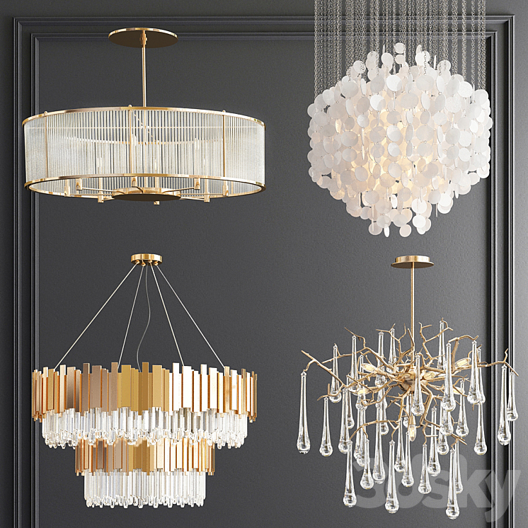 Four Exclusive Chandelier Collection_66 3DS Max - thumbnail 1