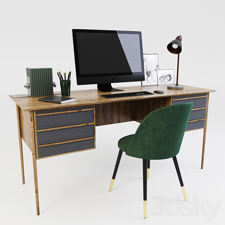 “Workplace “”InMyRoom””” 3DS Max - thumbnail 1