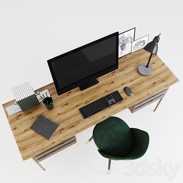 “Workplace “”InMyRoom””” 3DS Max - thumbnail 2