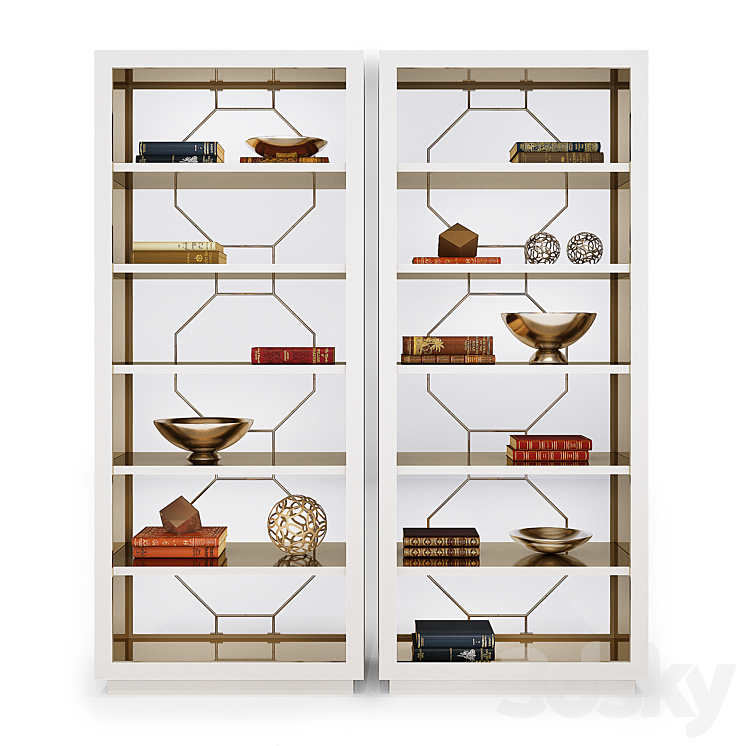 CARACOLE CLASSIC – GOING UP shelving rack 3DS Max - thumbnail 2