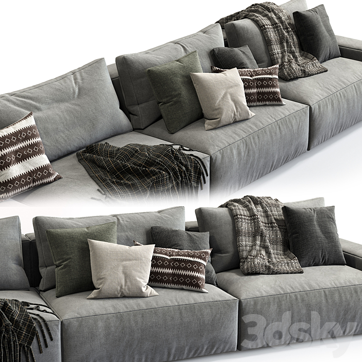 Jesse sofa Daniel (composition 4) 3D Model