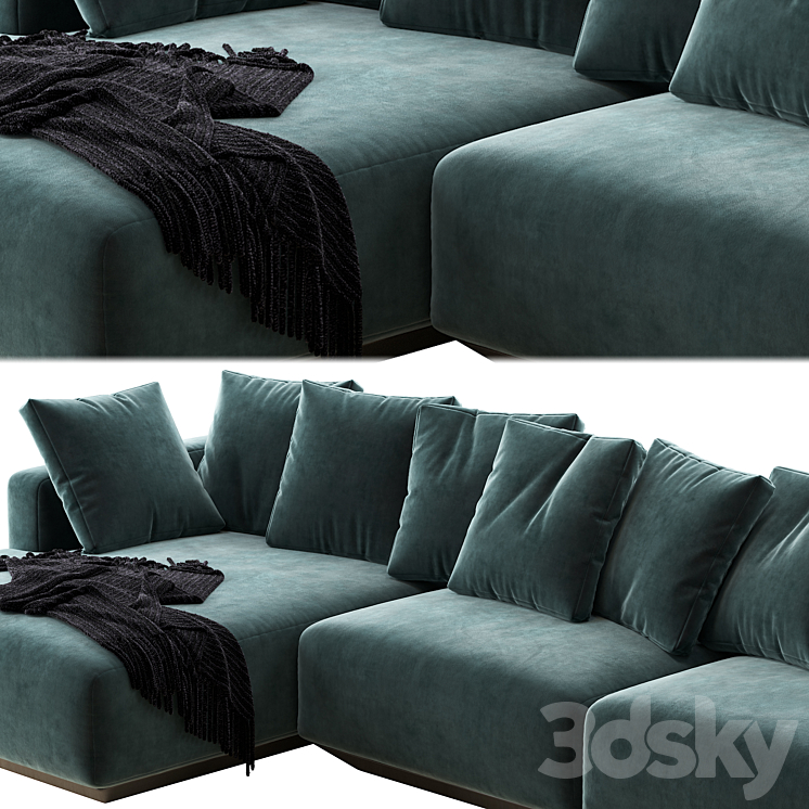 Develius modular sofa 3D Model