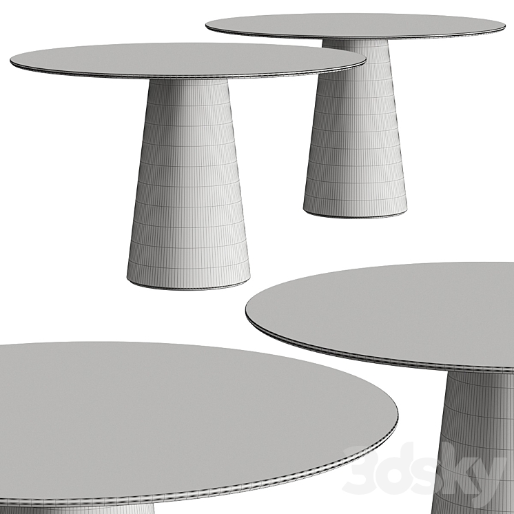 Crassevig Inoko Round Dining Tables 3D Model