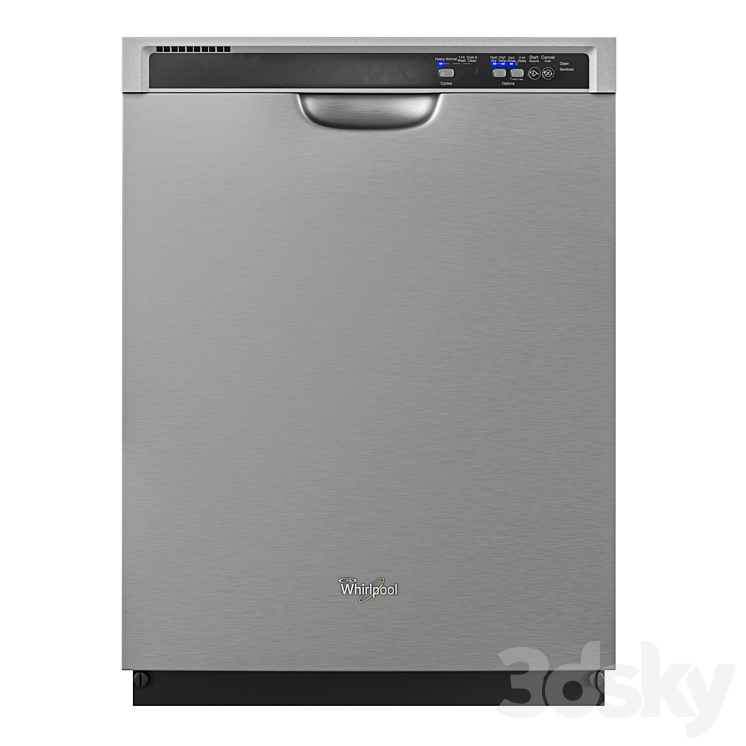 Built-in dishwasher Whirlpool WDF520PAD 3DS Max - thumbnail 1