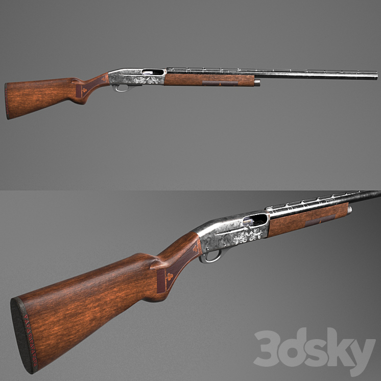 Remington 1100 3D Model