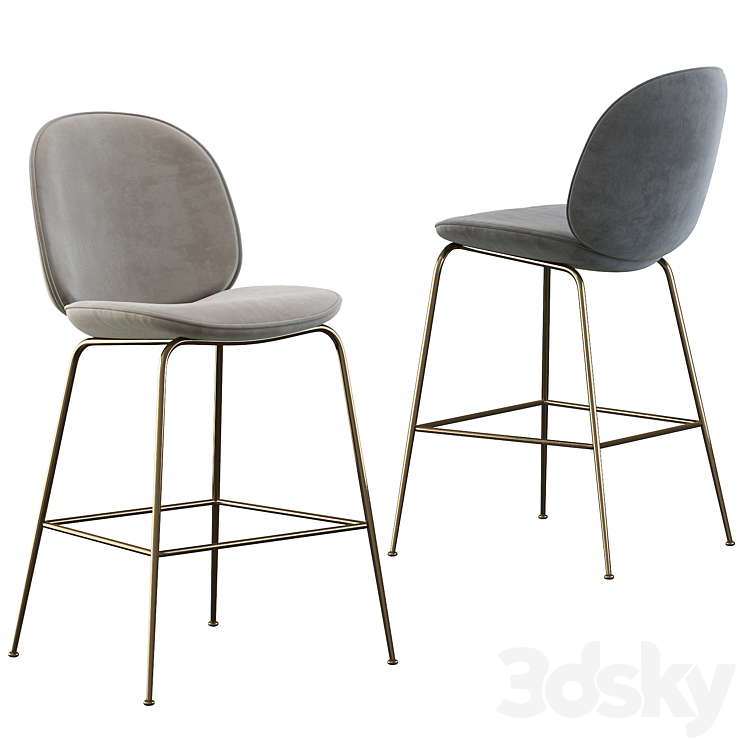 Gubi Beetle Bar Stool & Counter Stool 3D Model