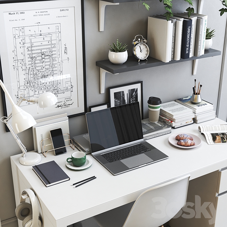 IKEA office workplace 14 3D Model