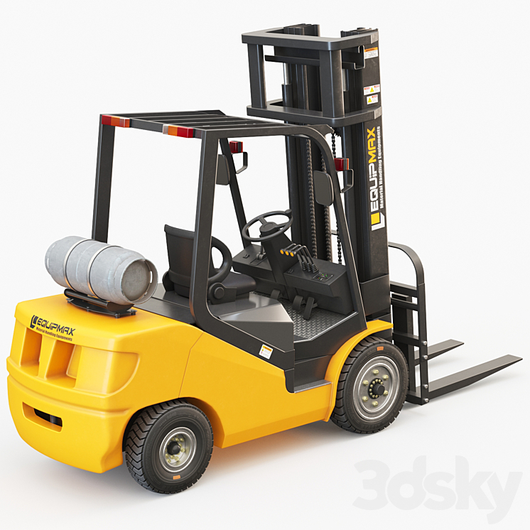 EQUIPMAX 3000 Forklift 3D Model