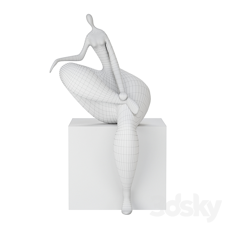 Jean Louis Toutain Art Sculpture 1 3D Model