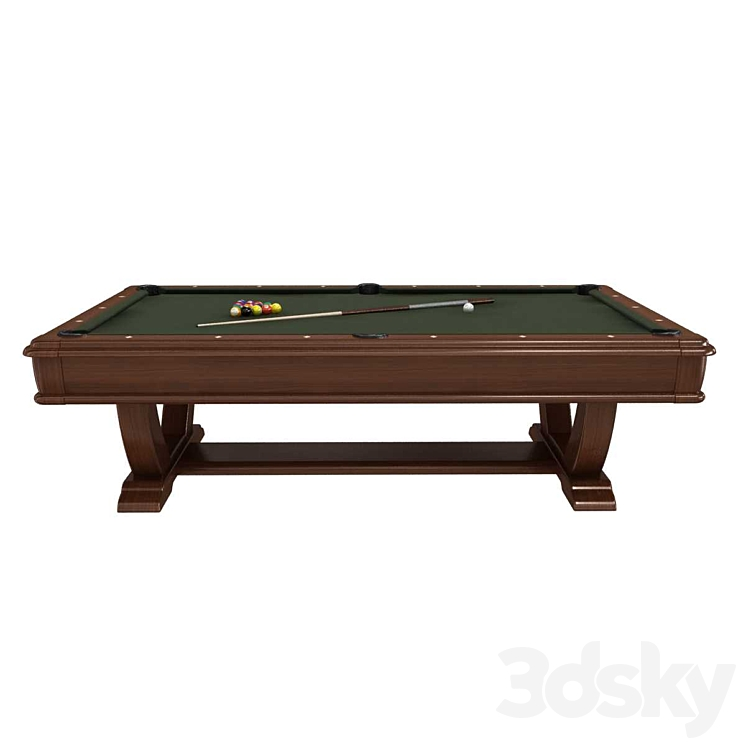 Brunswick Pool Tables de soto hallmarks billiards Billiards 3D model