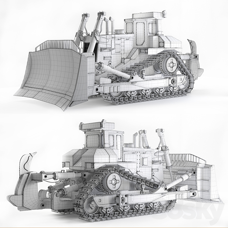 Dozer CAT D11R 3D Model