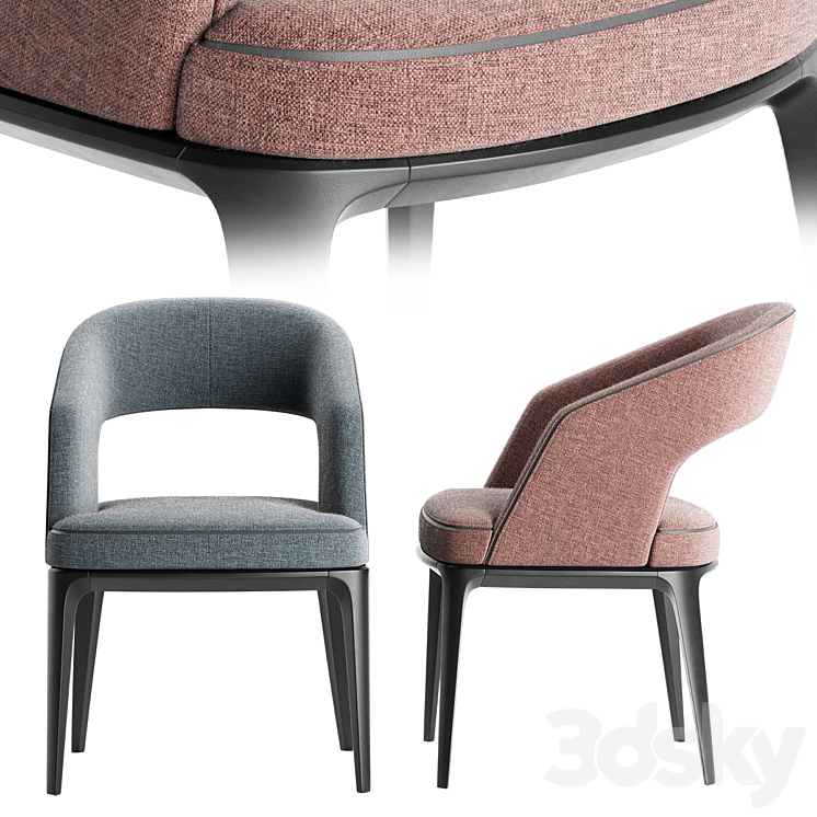 Loom table and chair 3D Model