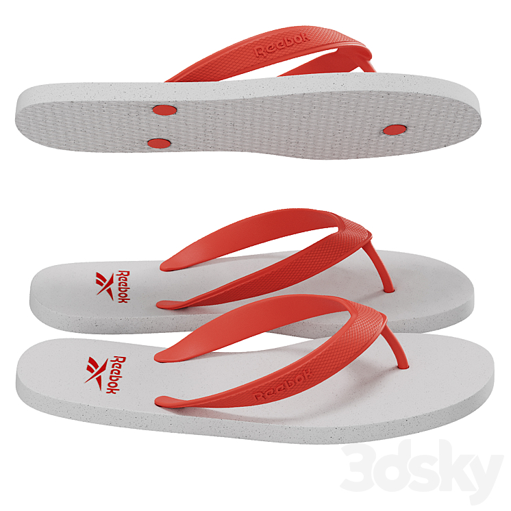 Reebok Slippers Cash - Footwear - 3D model