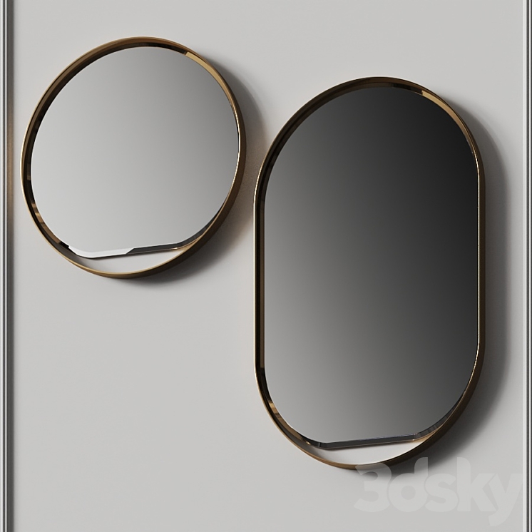 Opera Contemporary Gyselle Mirrors 3DS Max - thumbnail 1