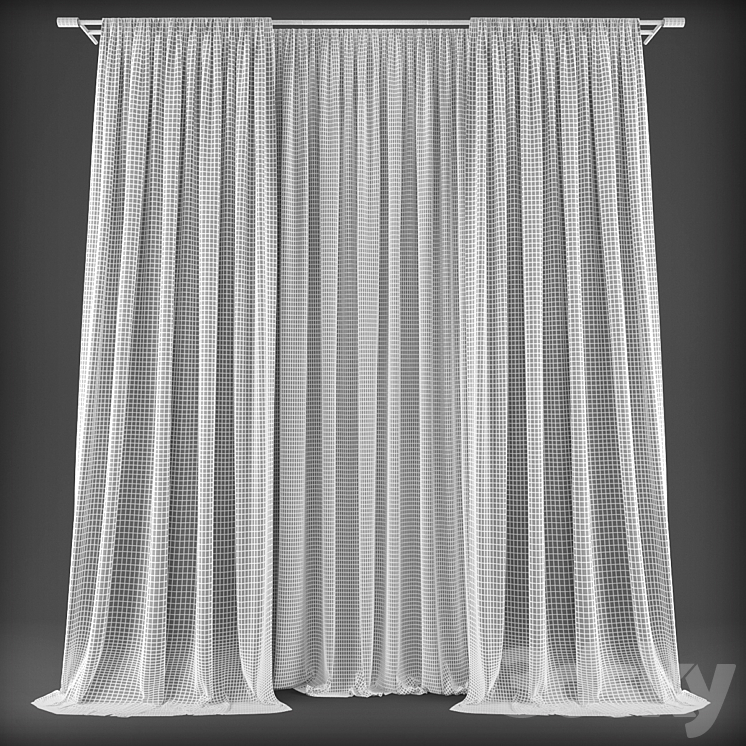 Curtains452 3D Model