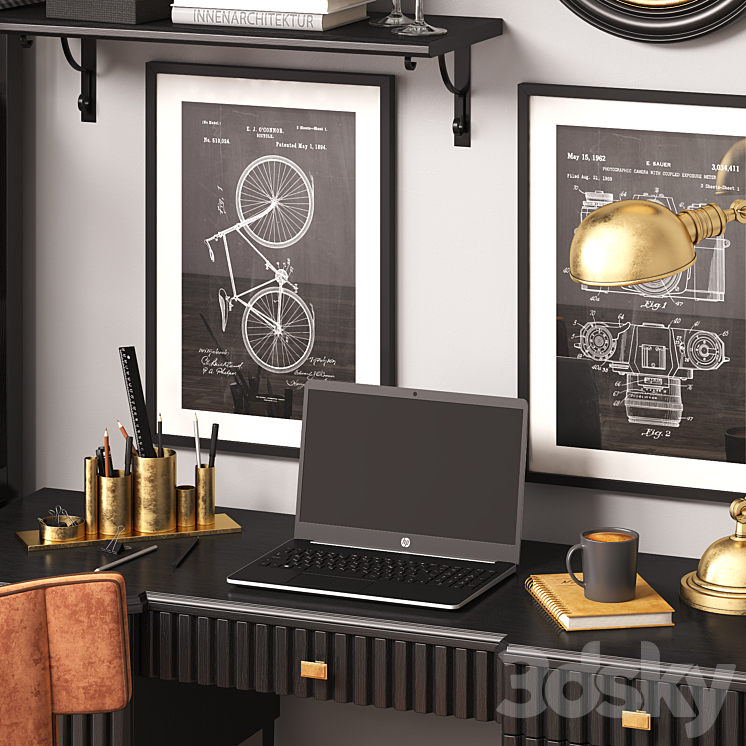 Workplace 01 by Rooma Design 3D Model