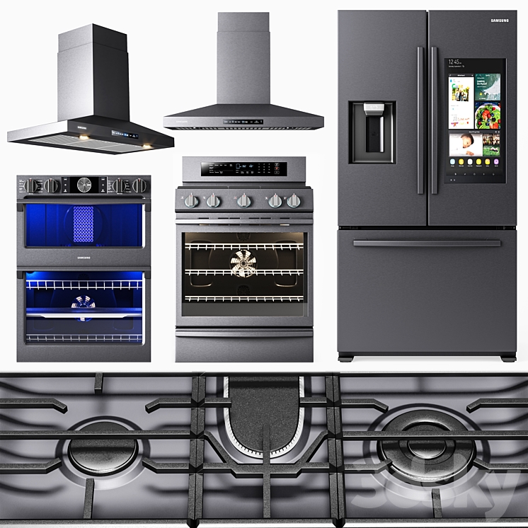 samsung kitchen appliance 3DS Max - thumbnail 1