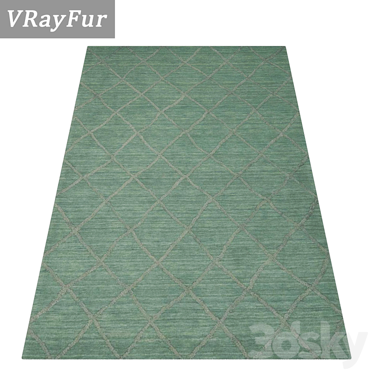 Carpets Set 1113 3D Model