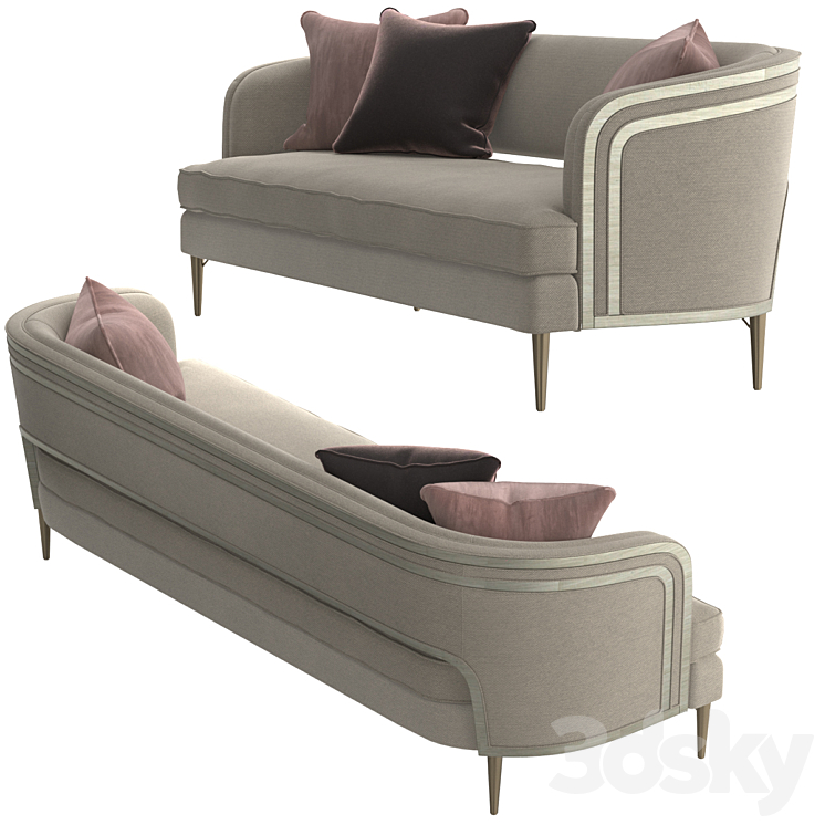 Caracole – Tranquil Sofa 3DS Max - thumbnail 2