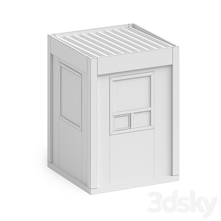 Security post 3D Model