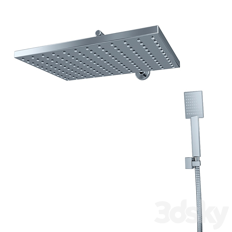 Shower system for concealed installation TIMO Selene SX-3069/00 SM (1013) 3D Model