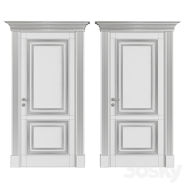 ?ontemporary interior doors ?24 3D Model