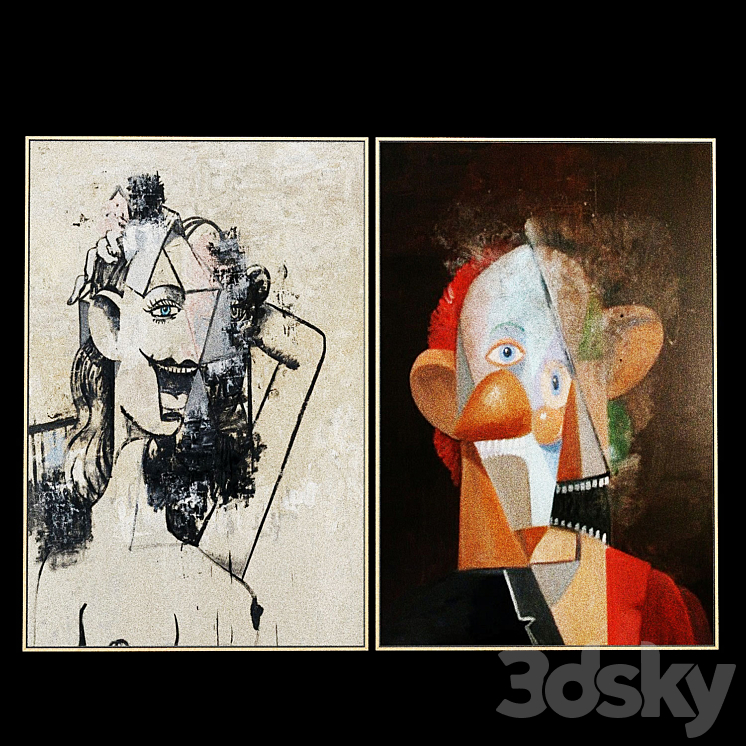 George condo - Frame - 3D model