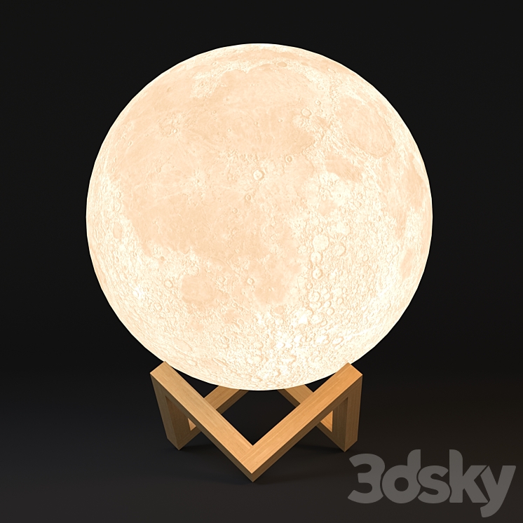 Moon lamp 3DS Max - thumbnail 1