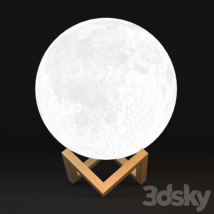 Moon lamp 3DS Max - thumbnail 2