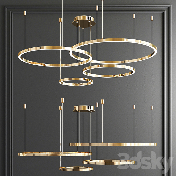 Cruise Rojas Rings light - 3 type 3D Model