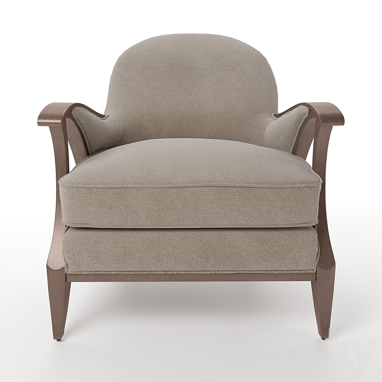 Armchair CURTSY 3DS Max - thumbnail 2