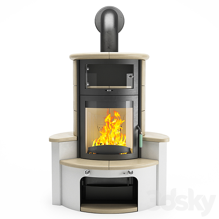 Kaminofen Hark 63 GT 3D Model