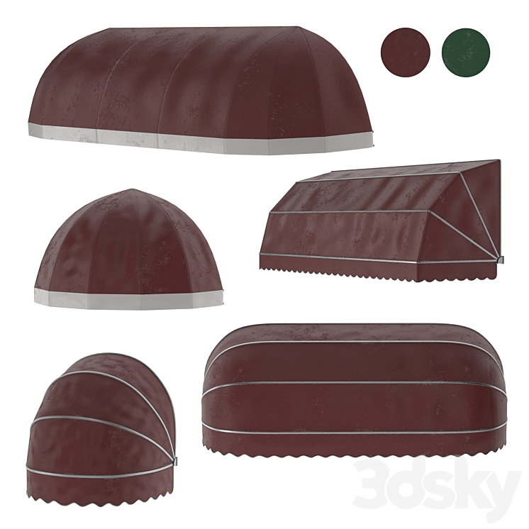 Awning set kitbash vol.05 3D Model