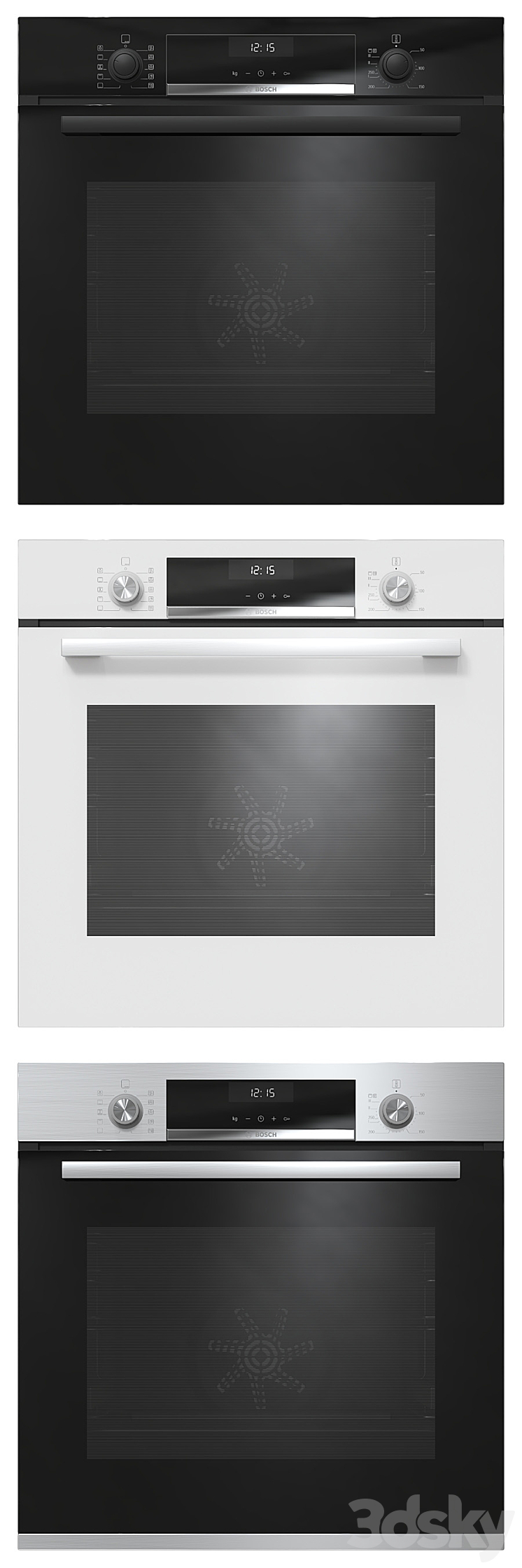 Bosch ovens and microwaves 3DS Max - thumbnail 2
