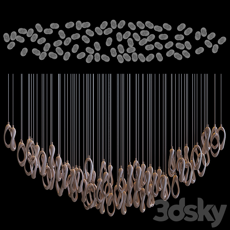 Chandelier Light Vargov 3D Model
