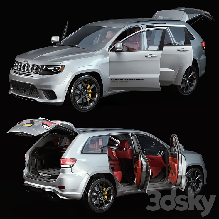Jeep grand cherokee trackhawk 3D Model
