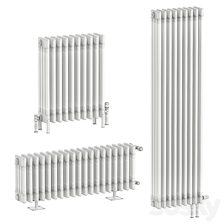 Radiator Zehnder Charleston 3D Model