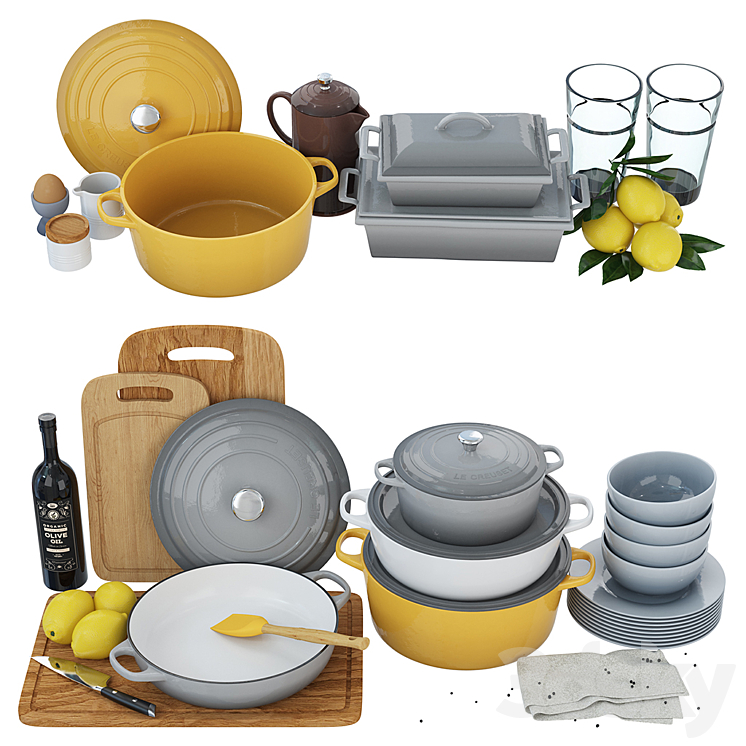 Cookware Le Creuset 02 3D Model