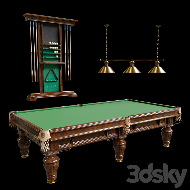 “Billiard table “”President””” 3D Model