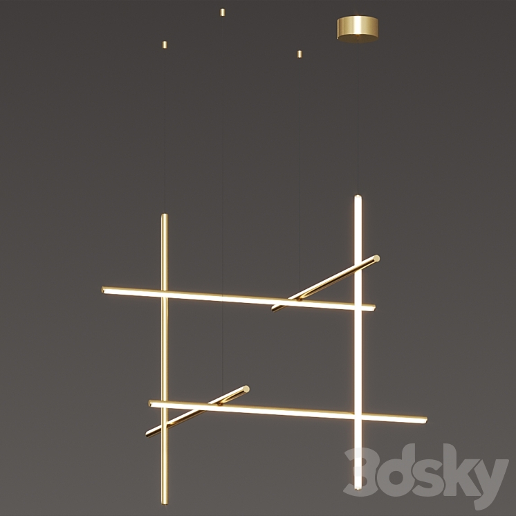 Flos Coordinates S1 and S3 Pendant Lamps 3D Model
