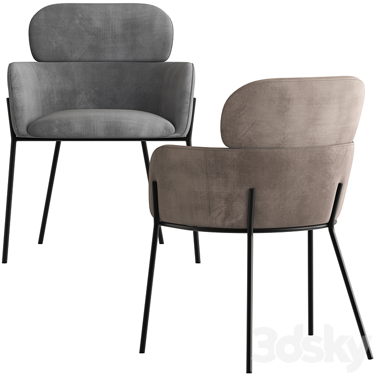 Rowland & Archibald Warrence Dining Chair 3D Model