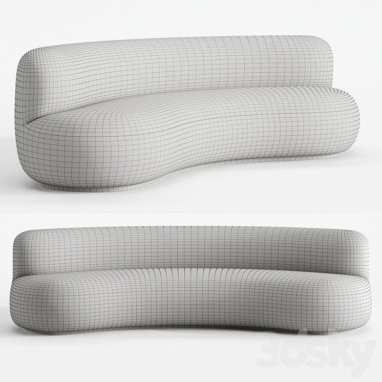 Sofa by Pierre Augustin Rose 3D Model