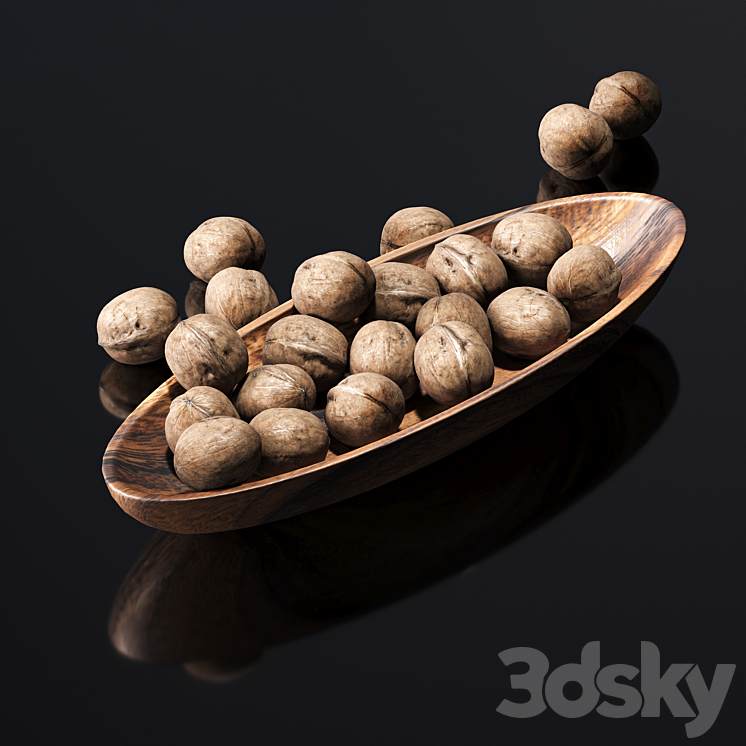 Walnut 3D Model