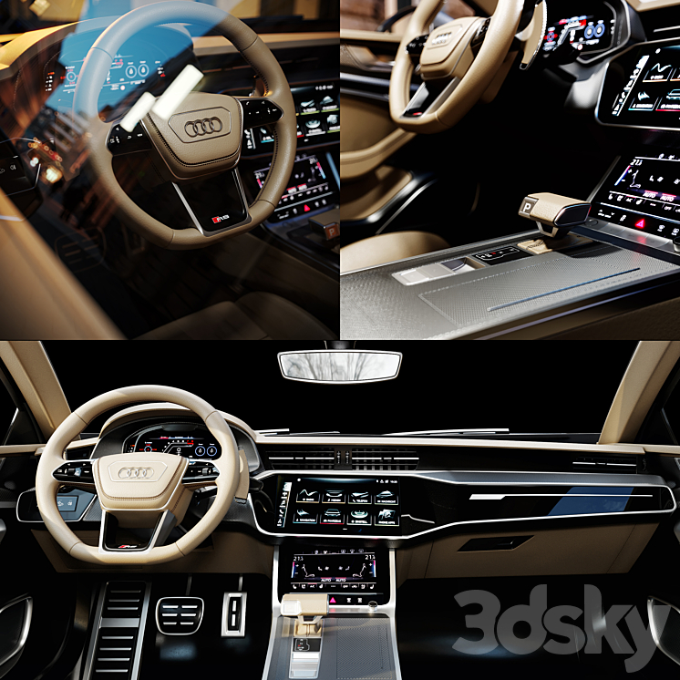 Audi RS7 Sportback 2020 3DS Max - thumbnail 2
