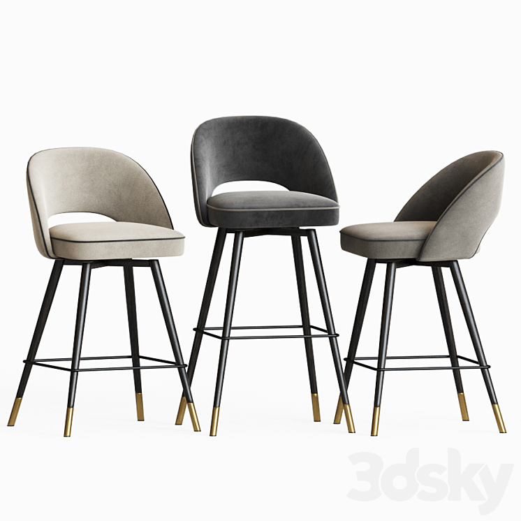 Eichholtz Bar Stool & Counter Stool 3D Model